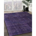 Machine Washable Traditional Night Blue Rug in a Family Room, wshtr2456