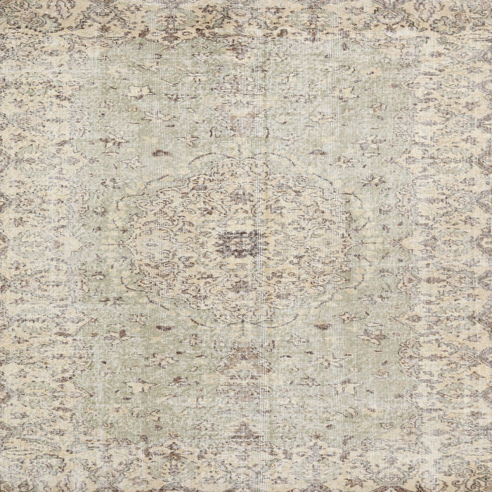 Square Traditional Camel Brown Persian Rug, tr2457