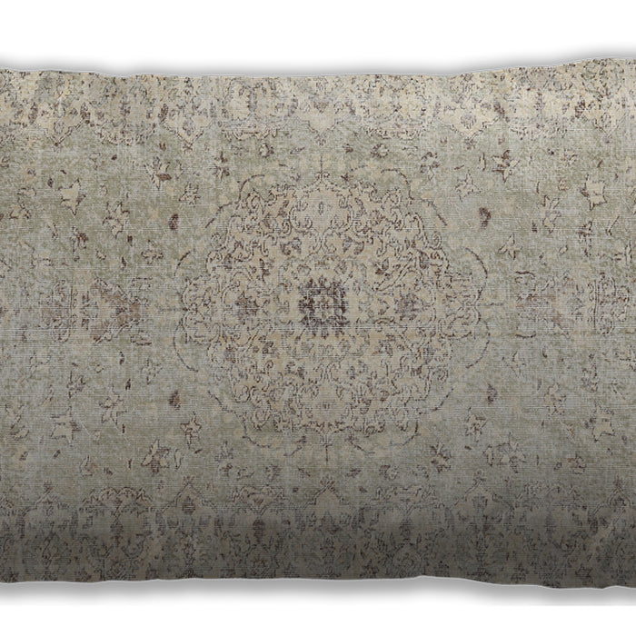 Traditional Classic Rectangular Camel Brown Lumbar Throw Pillow, 13 inch by 19 inch, lbtr2457