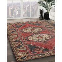 Traditional Orange Salmon Pink Persian Rug, tr2459