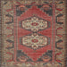 Square Traditional Orange Salmon Pink Persian Rug, tr2459