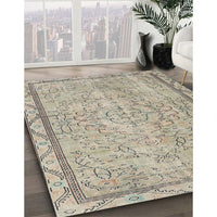 Traditional Khaki Green Persian Rug, tr2460