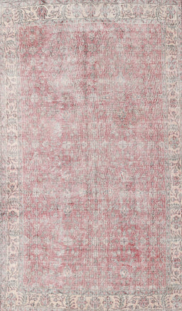Machine Washable Traditional Rose G Pink Rug, wshtr2462