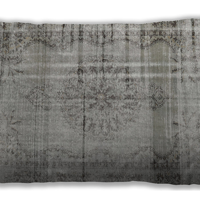 Traditional Classic Rectangular Granite Gray Lumbar Throw Pillow, 13 inch by 19 inch, lbtr2463