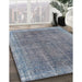 Traditional Blue Gray Persian Rug in Family Room, tr2464