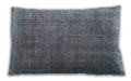 Traditional Classic Rectangular Blue Gray Lumbar Throw Pillow, 13 inch by 19 inch, lbtr2464