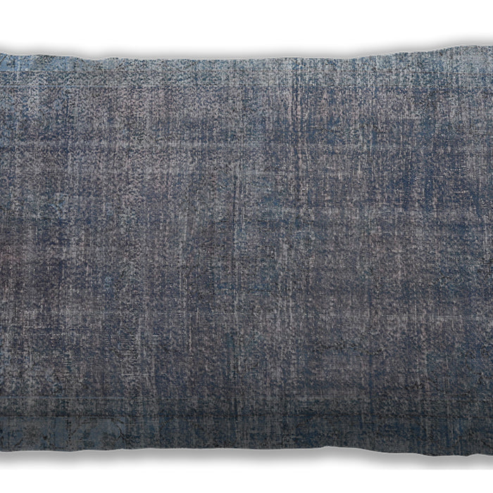 Traditional Classic Rectangular Blue Gray Lumbar Throw Pillow, 13 inch by 19 inch, lbtr2464