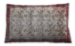 Traditional Classic Rectangular Chestnut Brown Lumbar Throw Pillow, 13 inch by 19 inch, lbtr2466
