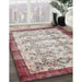 Machine Washable Traditional Chestnut Brown Rug in a Family Room, wshtr2466