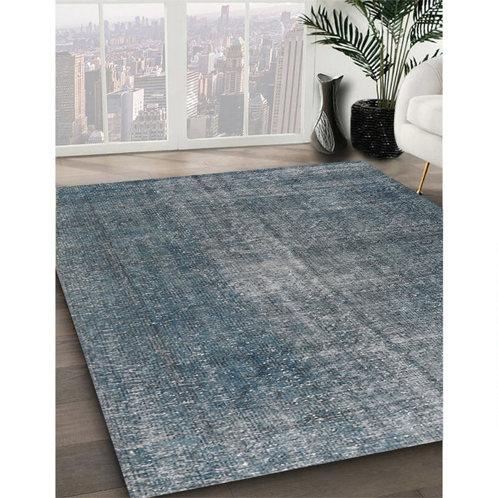 Machine Washable Traditional Silver Gray Rug in a Family Room, wshtr2467