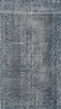 Machine Washable Traditional Dark Gray Rug, wshtr2469