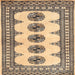 Square Traditional Reddish Brown Persian Rug, tr246
