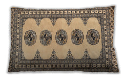Traditional Classic Rectangular Sepia Brown Lumbar Throw Pillow, 13 inch by 19 inch, lbtr246
