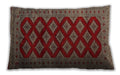 Traditional Classic Rectangular Dark Almond Brown Lumbar Throw Pillow, 13 inch by 19 inch, lbtr2471