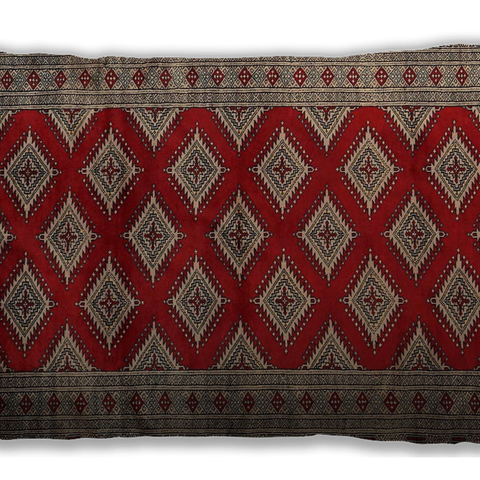 Traditional Classic Rectangular Dark Almond Brown Lumbar Throw Pillow, 13 inch by 19 inch, lbtr2471