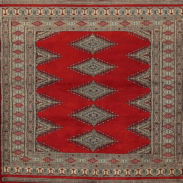 Square Traditional Dark Almond Brown Persian Rug, tr2472