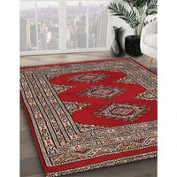 Traditional Orange Salmon Pink Persian Rug, tr2475