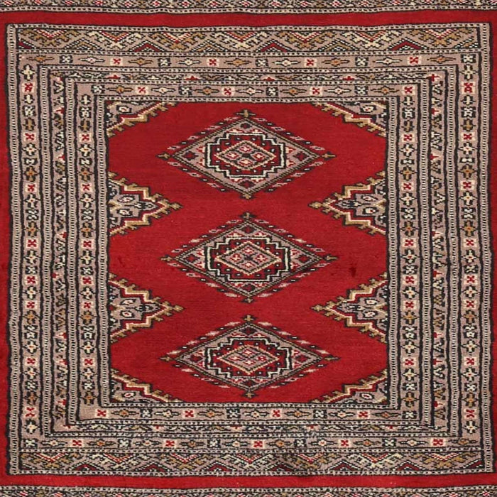 Square Traditional Orange Salmon Pink Persian Rug, tr2475
