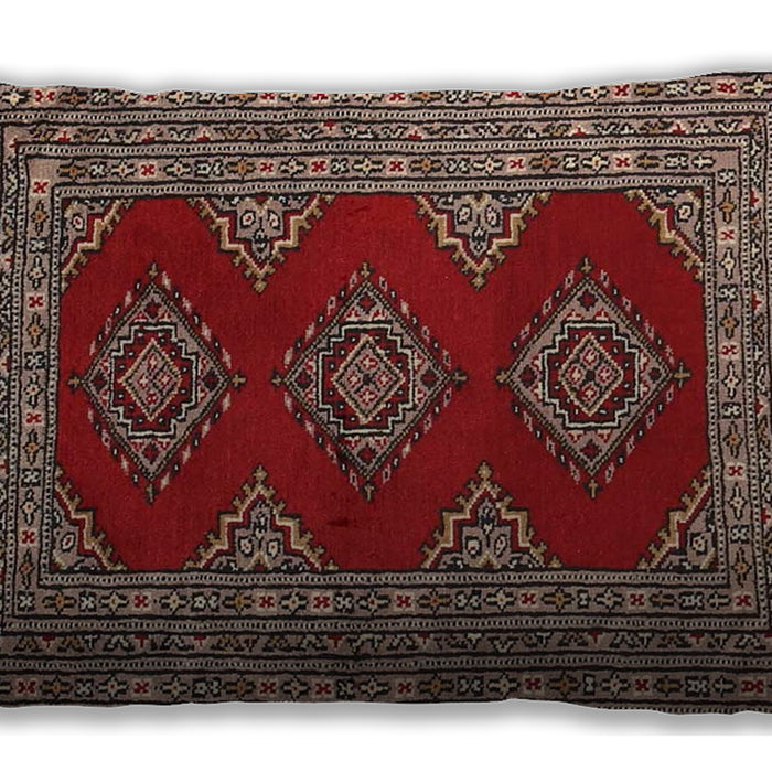 Traditional Classic Rectangular Orange Salmon Pink Lumbar Throw Pillow, 13 inch by 19 inch, lbtr2475