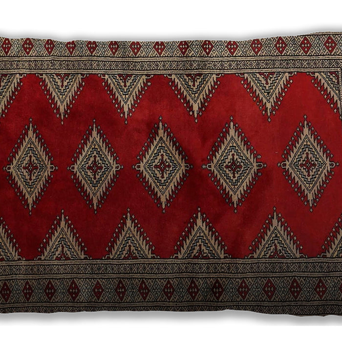 Traditional Classic Rectangular Brown Lumbar Throw Pillow, 13 inch by 19 inch, lbtr2477