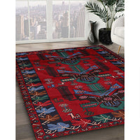 Traditional Red Animal Rug, tr2479