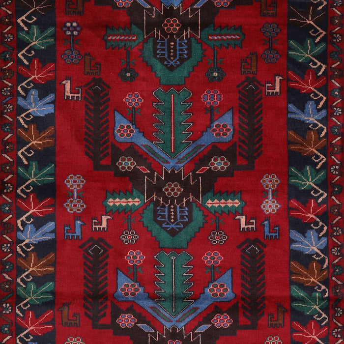 Traditional Red Animal Rug, tr2479