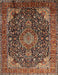 Machine Washable Traditional Peru Brown Rug, wshtr247