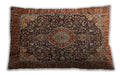 Traditional Classic Rectangular Peru Brown Lumbar Throw Pillow, 13 inch by 19 inch, lbtr247