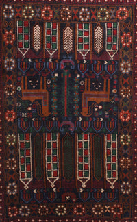 Machine Washable Traditional Dark Brown Rug, wshtr2480