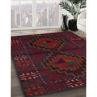 Traditional Burgundy Brown Persian Rug, tr2481
