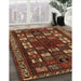 Traditional Maroon Red Persian Rug in Family Room, tr2485