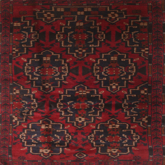 Square Traditional Bakers Brown Persian Rug, tr2486