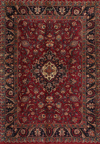 Machine Washable Traditional Chestnut Brown Rug, wshtr2487