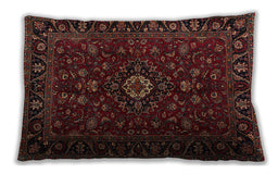 Traditional Classic Rectangular Chestnut Brown Lumbar Throw Pillow, 13 inch by 19 inch, lbtr2487