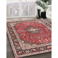 Traditional Light French Beige Brown Medallion Rug, tr2488