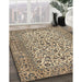 Machine Washable Traditional Coffee Brown Rug in a Family Room, wshtr2489