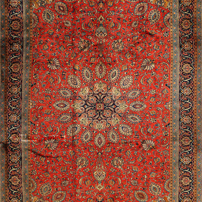 Traditional Gold Brown Medallion Rug, tr248