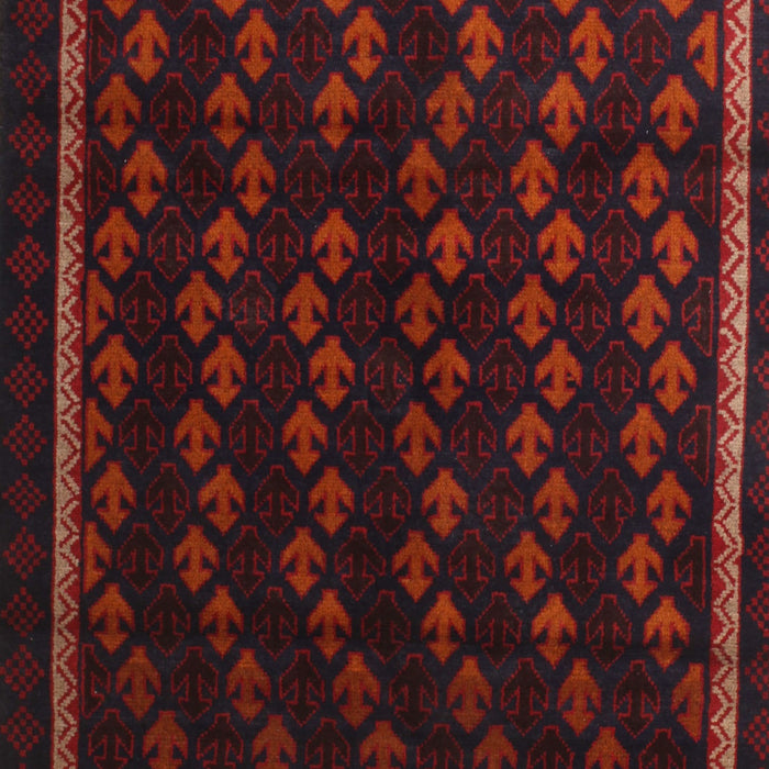 Traditional Wine Red Southwestern Rug, tr2490
