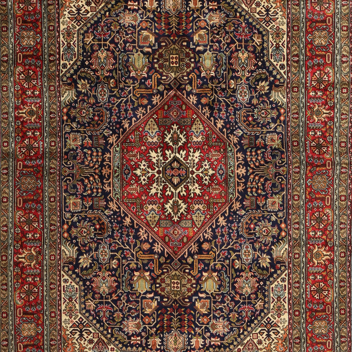 Machine Washable Traditional Deep Red Rug, wshtr2491