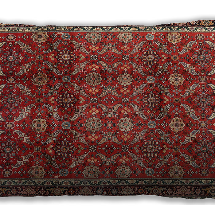 Traditional Classic Rectangular Dark Almond Brown Lumbar Throw Pillow, 13 inch by 19 inch, lbtr2492