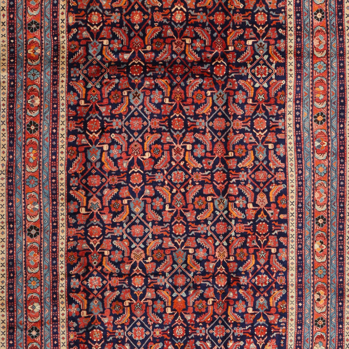 Machine Washable Traditional Orange Salmon Pink Rug, wshtr2493