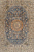 Traditional Coffee Brown Medallion Rug, tr2494