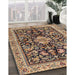 Machine Washable Traditional Red Brown Rug in a Family Room, wshtr2495