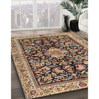 Traditional Red Brown Animal Rug, tr2495