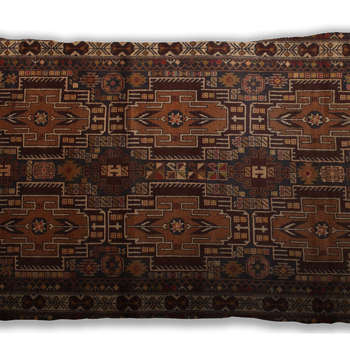 Traditional Classic Rectangular Sienna Brown Lumbar Throw Pillow, 13 inch by 19 inch, lbtr2496