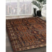 Machine Washable Traditional Sienna Brown Rug in a Family Room, wshtr2496