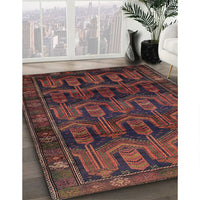 Traditional Chestnut Brown Persian Rug, tr2498