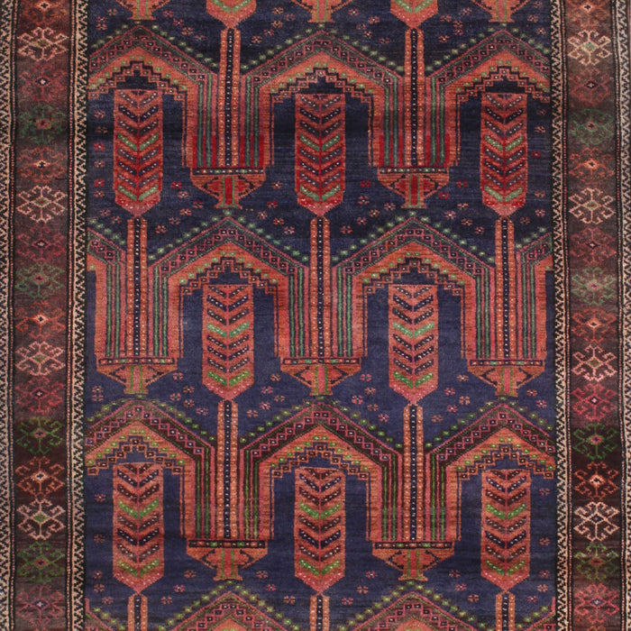 Traditional Chestnut Brown Persian Rug, tr2498