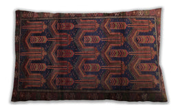 Traditional Classic Rectangular Chestnut Brown Lumbar Throw Pillow, 13 inch by 19 inch, lbtr2498