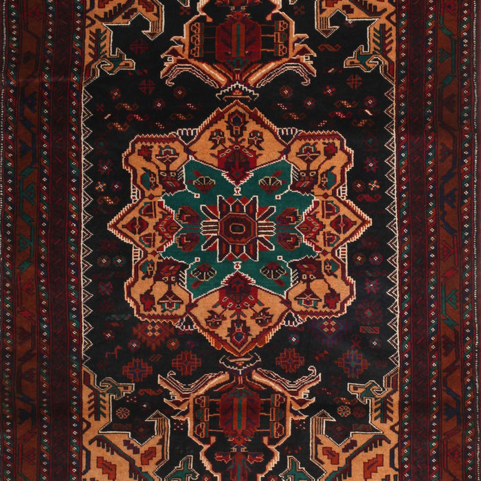 Traditional Dark Brown Persian Rug, tr2499